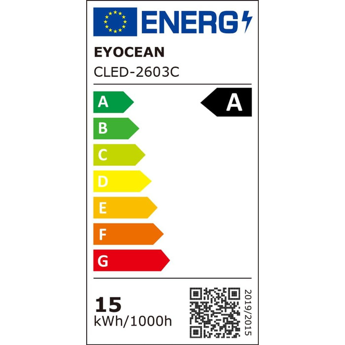 LED лампа EYOCEAN для столу: архітектурна, з регулюванням яскравості та кольорової температури, захист очей, 15W