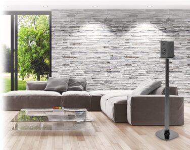 Підставки для колонок - 2 шт. Чорні, висота 727-1171 мм, вантажопідйомність 10 кг кожна