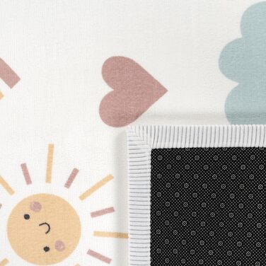 Дитячий килимок Ігровий килимок Ігровий килимок Ігровий килимок, який можна мити, нековзний Rainbow Planet Sun Animals М'який, Розмір 160x220 см, Колір Барвистий 2 160x220 см Барвистий 2