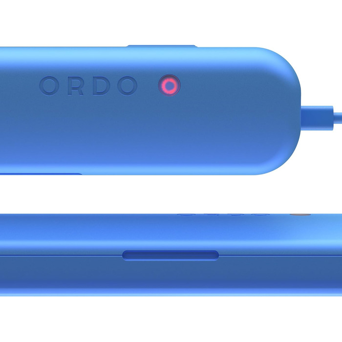 Електрична зубна щітка Ordo Sonic+ з кейсом для подорожі, фіолетового кольору (Арктичний блакитний). 4 режими чищення, швидка зарядка USB, для дорослих, смарт-технологія