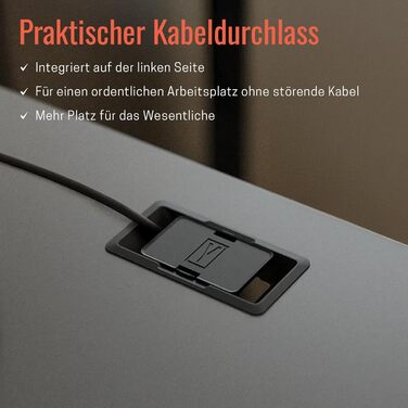 Стол Yaasa Desk Lite регульований по висоті 100x60 см, чорний – електричний офісний стіл з автопідйомом, пам'яттю та кабелепроводом