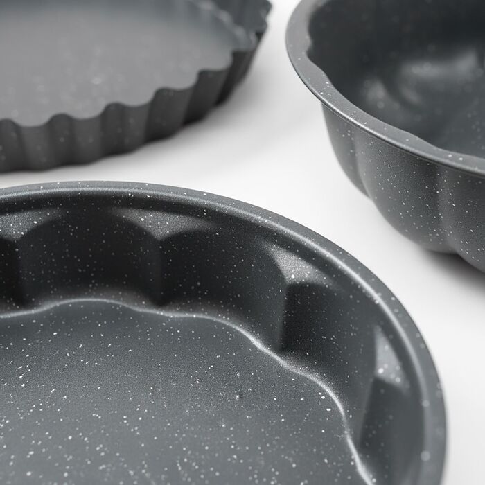 Набір форм для випічки Relaxdays, 3 шт., з антипригарним покриттям