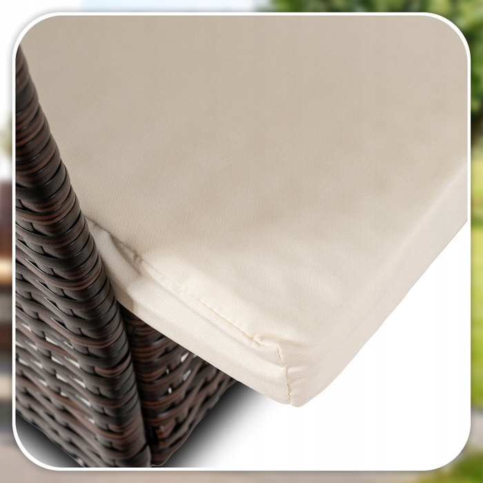 Комплект садових меблів із техноротанга MEBEL ELITE, коричневий, 4 предмети