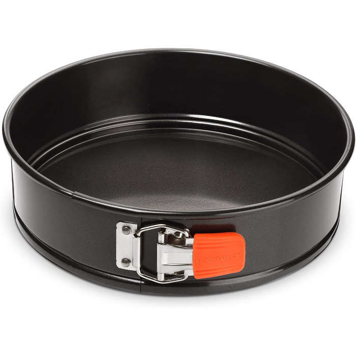 Форма для випічки LE CREUSET, діаметр 26 см, з антипригарним покриттям, з вуглецевої сталі, для випічки кисленького тіста, сірий/помаранчевий