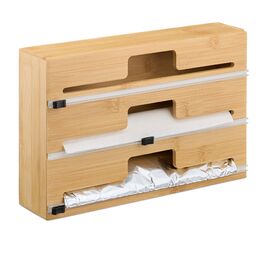 Диспенсер для харчової плівки Relaxdays з бамбука