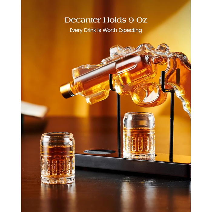 Набір для віскі з келихами: подарунок для чоловіка, батька, колеги. Стильний декантер та келихи для дому та бару