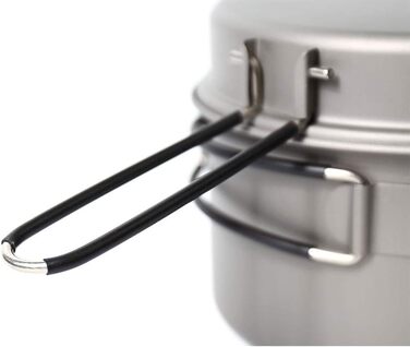 TOAKS Titan: Набір посуду для кемпінгу та хакінгів (1350мл) - сковорода, каструля, миска