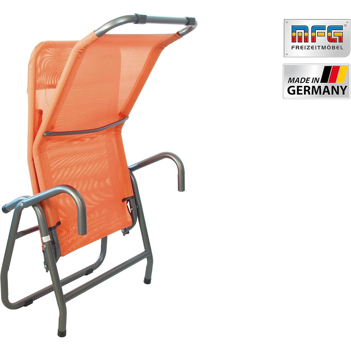 Лежак для басейну та саду MFG, 3', антрацит/теракота