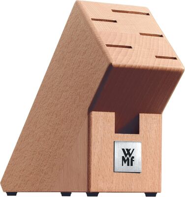 Набір ножів WMF Classic Line з бруском та кухонними ножами (6 шт.) та кухонними ножицями 21 см, ножиці для кухні з зубчастим лезом, ножиці для дому, нержавіюча сталь, пластикова ручка, універсальні ножиці з відкривачкою