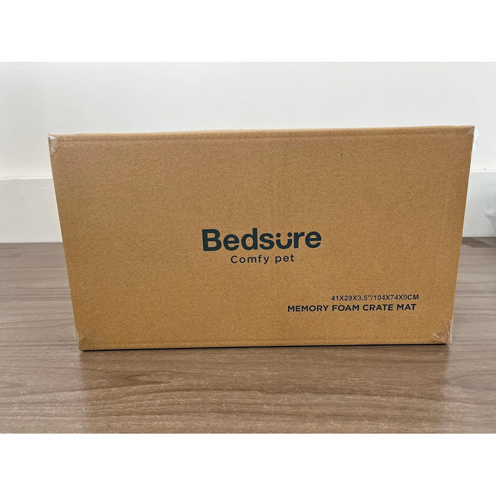 Ортопедична подушка для собак BEDSURE 648см, що миється, піна з ефектом пам'яті, килимок для собаки, L 104x74x9 см, темно-сірий