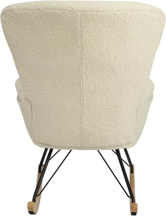 Шкільний крісло-гойдалка Vielllliving для спальні, 150 кг, темно-сірий (бежевий), 93.5x100x55 см