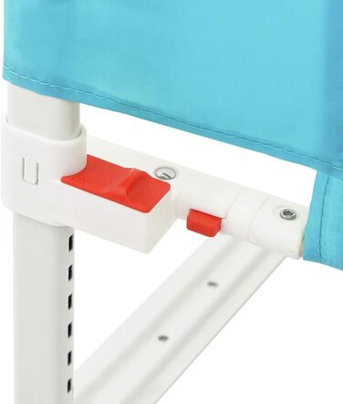 Бортик для ліжка дитячого vidaXL 200x25 см, синій, тканинний захист від випадання для малюків та дітей