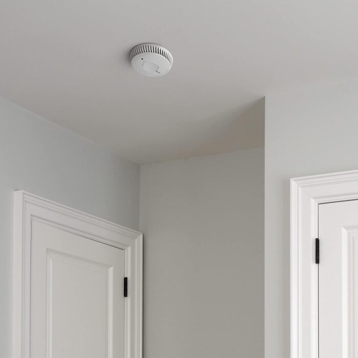 Датчик диму FireAngel FA6120-INT-T2 (2 шт.) з батареєю на 10 років, кнопкою тестування/вимикання, заміна ST-622/ST-620, білий