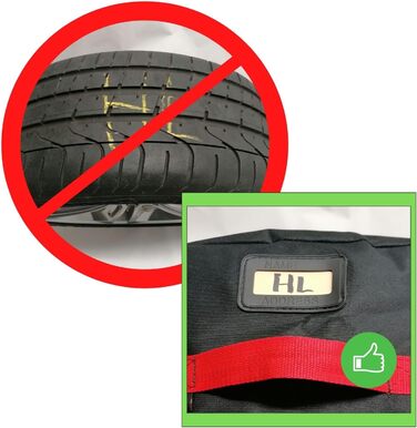 Чохли для шин 4 шт. Set з ручкою, зимові/літні шини, захисні чохли, водонепроникні, універсальні 15-19 дюймів (XXXL)