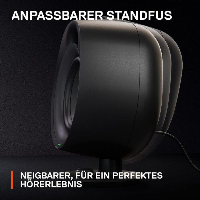 SteelSeries Arena 7 - 2.1-канальна акустична система для геймінгу, чорний, USB, Bluetooth, Aux, оптичний кабель