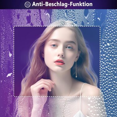 Дзеркало для ванної кімнати зі світлодіодним підсвічуванням 50x70 см, сенсорне керування, RGB