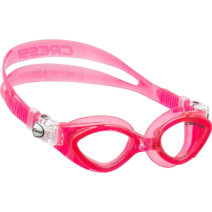 Дитячі плавальні окуляри Cressi King Crab преміум-класу King Crab 7/15 років з рожевими прозорими лінзами