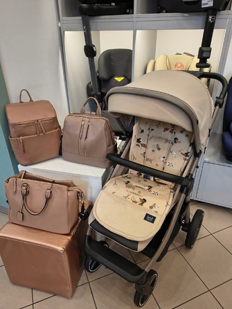 Дитячий прогулянковий візок Carrello Bravo SL Deluxe CRL-5520, колір Shale Beige