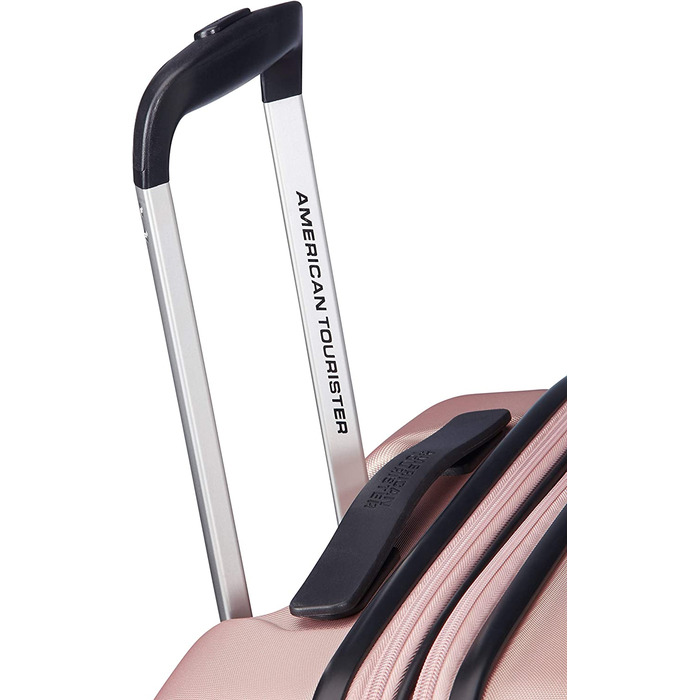 Валіза American Tourister Aero Racer Spinner 68, що розширюється, 75,5 л, Jet Black/Rose Pink