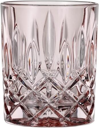 Набір стаканів для віскі з 4 предметів, рожеві келихи для віскі, кришталевий келих, 295 мл, троянда, Noblesse Fresh, 104194