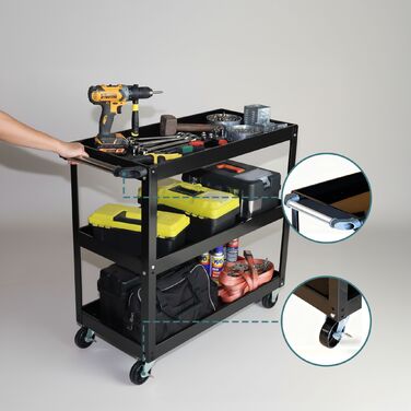 Робочий візок Relaxdays з 3 ящиками