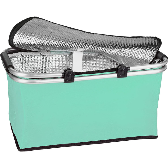 Складна корзина для покупок ONVAYA з функцією охолодження / / складна корзина з кришкою / ізольована корзина господарська сумка складна корзина / складна термокорпус (Mint)