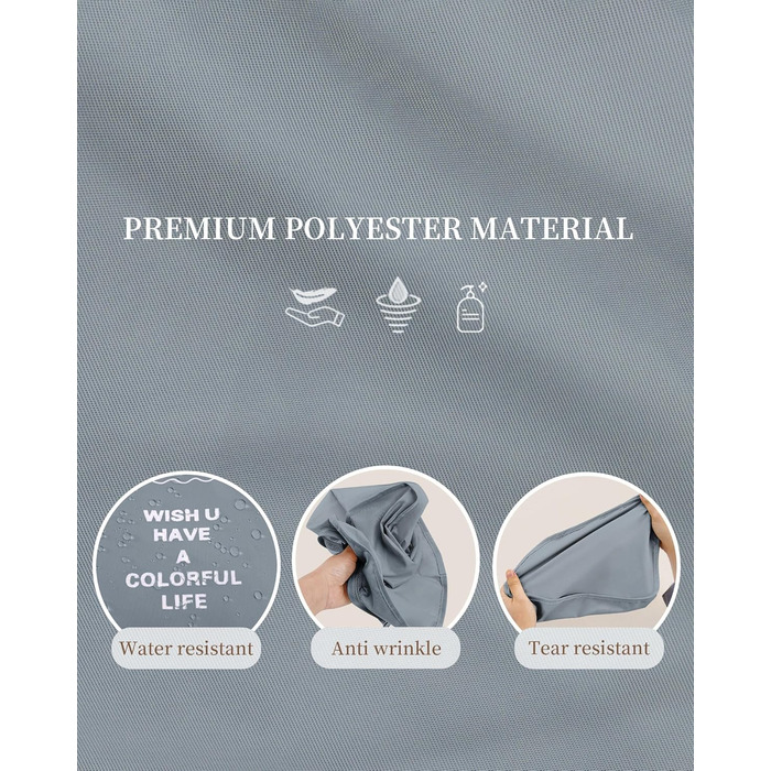 Набір органайзерів для подорожей Anjing (10 предметів), водонепроникні пакувальні куби для валізи, компактний набір для зберігання речей, темно-синій