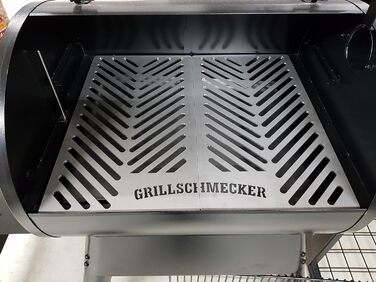 Решітка для гриля з нержавіючої сталі Grillschmecker - комплект з 2 частин для пелетних грилів Pro22 і Centrury22