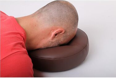 Подушка для масажного столу з екошкіри (бежева)