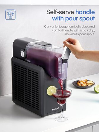 Машина для приготування сляш та коктейлів 2L, 5-в-1, Quickfreeze Technology, для дому