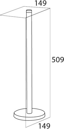 Рушникотримач Tiger Boston телескопічний, 35-60 см, нержавіюча сталь, чорний матовий, регульований