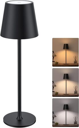 LED-лампа Jackyled настільна бездротова, перезаряджувана, з акумулятором 5000mAh, 3 режими висоти, 3 колірні температури, регулювання яскравості, портативна, вологостійка, для вітальні, спальні, 1 шт.