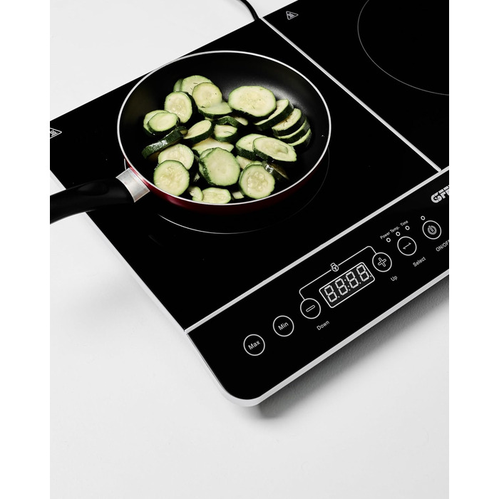 Індидукційна плитка G3 Ferrari Energy, 2000W з цифровим дисплеєм, регулюванням температури, таймером та функцією легкого очищення