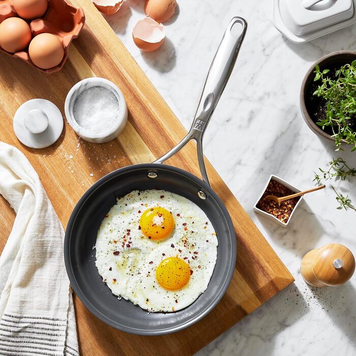 Набір сковорідок ZWILLING Spirit Energy + 2 шт., керамічне покриття, 25.4 см та 30.5 см (8 та 10 дюймів), нержавіюча сталь