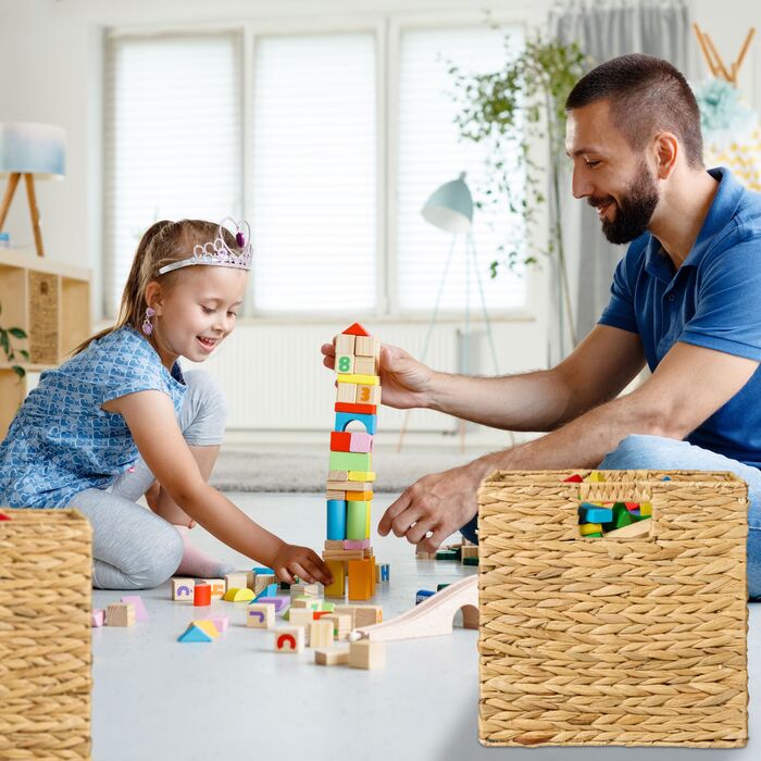 Набір кошиків для зберігання Relaxdays з ротангу