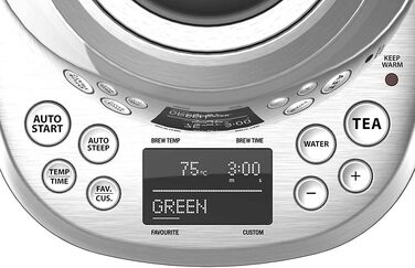 Електричний чайник GASTROBACK з регулюванням температури та ситом для листового чаю та пакетиків