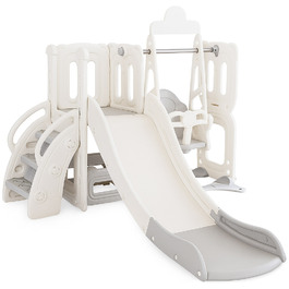 Дитячий ігровий комплекс Mealux Elsa White / Grey (арт. KD-B012 White / Grey)