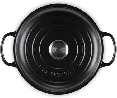 Le Creuset Signature: каструля-сковорода з чавуну, 26 см, 2.2 л, для всіх типів плит (включно з індукцією), чорна матова