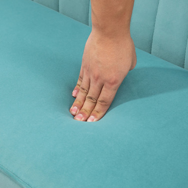 Диван Ретро, 2-місний, на дерев'яних ніжках, 117 см x 56,5 см x 77 см, зелений