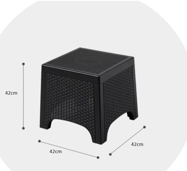 Комплект садових меблів 3в1: столик та 2 крісла з ротанга для тераси та саду, сучасний стиль