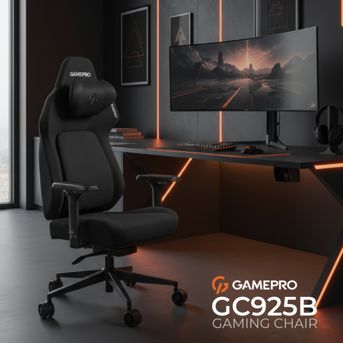 Крісло ігрове GamePro GC925B Fabric Black