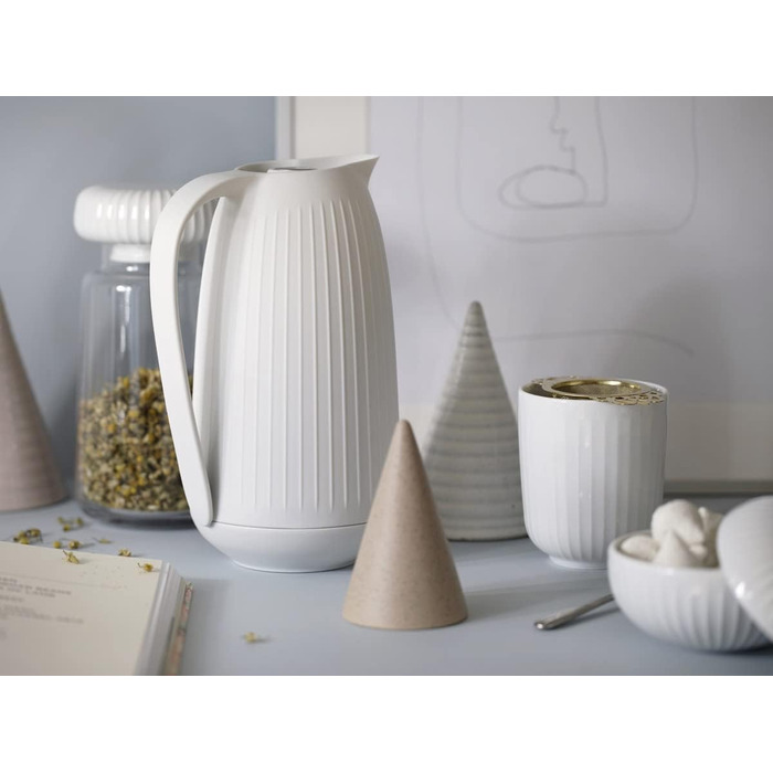 Термос Kähler Isolierkanne 1,0 л Hammershøi для чаю та кави, білий (1000 мл)