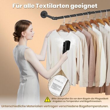 Портативний парогенератор для подорожей 2-в-1 Black, Швидкий нагрів 15с