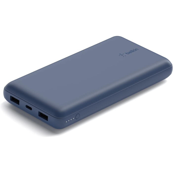 Повербанк Belkin 20K, 20 000 мАг, USB-C/USB-A, включаючи кабель, для iPhone, Galaxy, Pixel - синій