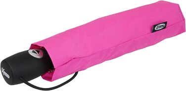 Легка цільна кишенькова парасолька з автоматичним відкриттям-закриттям - середній клас - неоново-рожевий