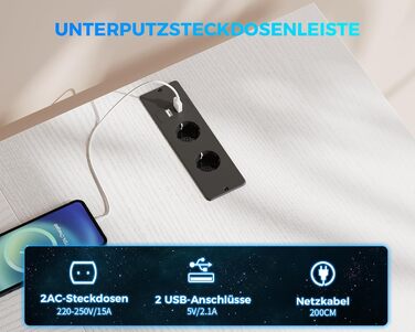 Кутовий стіл ODK з 4 шухлядами, місцем для зберігання, 2 розетками та 2 USB-портами для зарядки, з підсвічуванням LED та підставкою для монітора, 167×102 см, білий