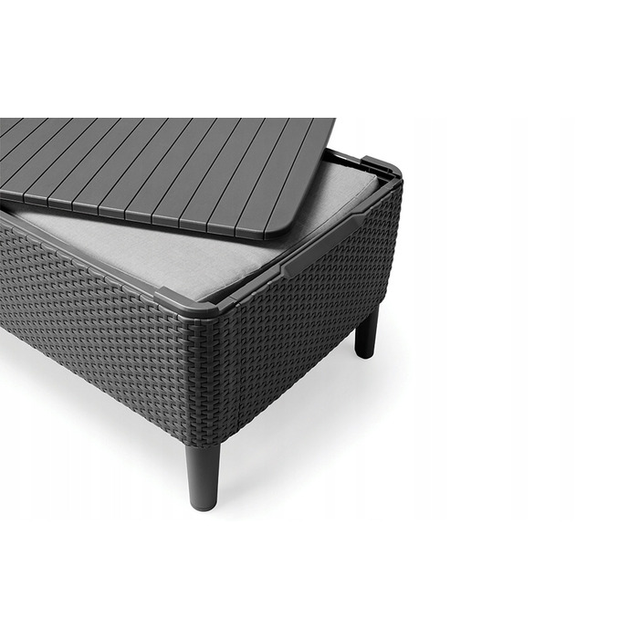 Комплект садових меблів Keter Salemo на 5 осіб, 4 предмети, антрацит