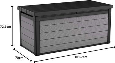 Ящик для подушок Keter Ondis24 Premier Box XL, садові меблі, водонепроникний, 570 л