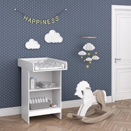 Комод-гойдалка Vicco Leo з знімним коливальником, 60 x 103 см, білий