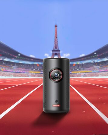 NEBULA Capsule 3 Laser GTV: Міні-проектор з лазером, 1080p, 300 ANSI Lumen, Wi-Fi, Dolby Digital, Автофокус, 120 дюймів, 2.5 години роботи від акумулятора